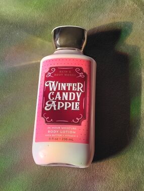 Bath & Body Works Winter Candy Apple Body Lotion - Pink & Red
